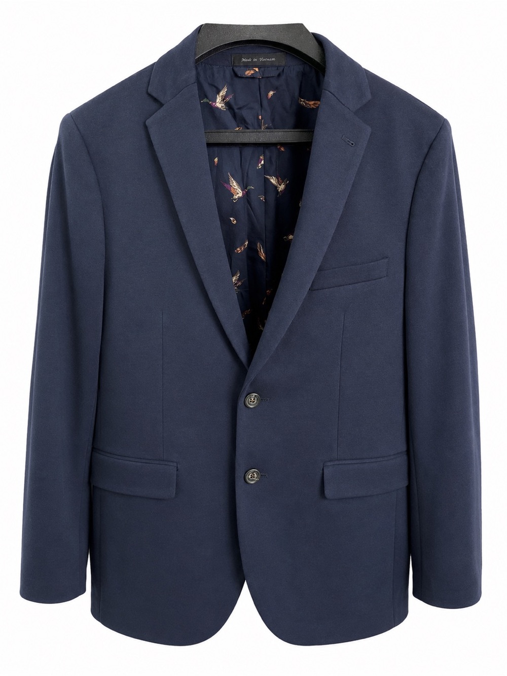 Lauren Ralph Lauren Navy Blue Boys' Blazer with Printed Lining